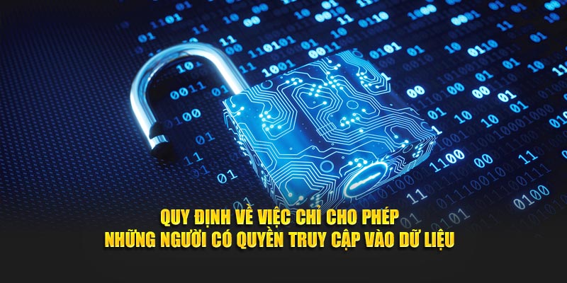 Quy định về việc chỉ cho phép những người có quyền truy cập vào dữ liệu